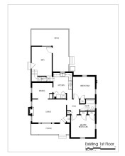 2107 Reaves Drive existing floor plan